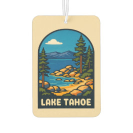 Retro Vintage Travel Lake Tahoe Landschaftlich Autolufterfrischer