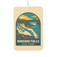 Retro Vintage Travel Niagara Falls New York