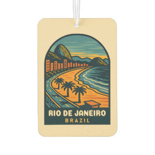 Retro Vintage Travel Rio de Janeiro Brasilien Stra Autolufterfrischer