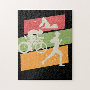 Retro-Vintage-Triathlon Puzzle