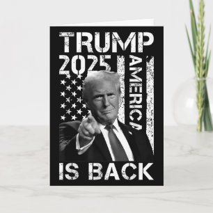 Retro Vintage Trump Amerika ist zurück 2025 Trump Karte