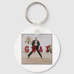 Retro Vintage Trump GOAT Mittelfinger Straftäter P Schlüsselanhänger