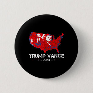 Retro Vintage Trump Vance 2024 Wir das Volk wählen Button