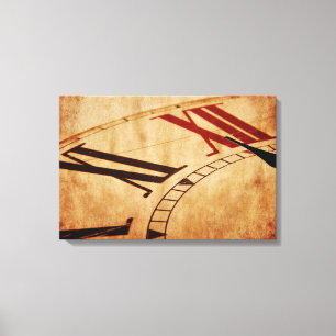 Retro-Vintage-Uhr Leinwanddruck