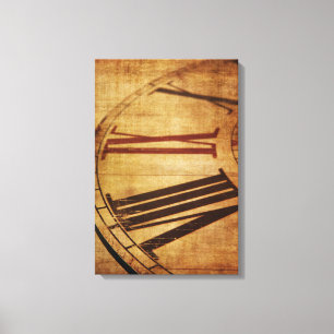Retro-Vintage-Uhr Leinwanddruck