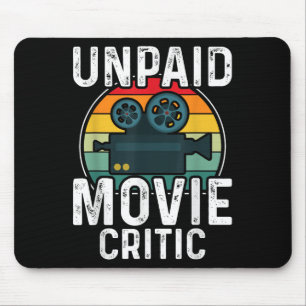 Retro Vintage Unbezahlter Filmkritiker Film Kino M Mousepad