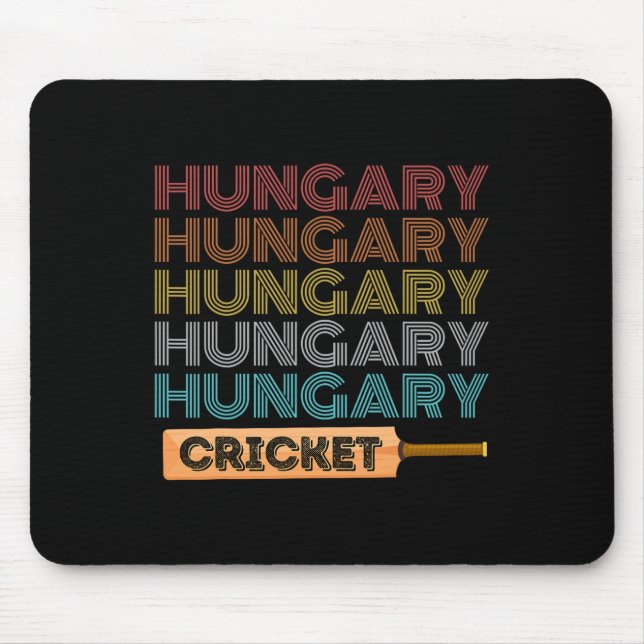 Retro Vintage Ungarn Cricket  Mousepad (Vorne)