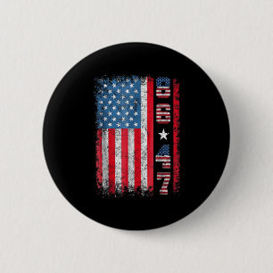 Retro Vintage US-Flagge 86 47 Anti Trump Button