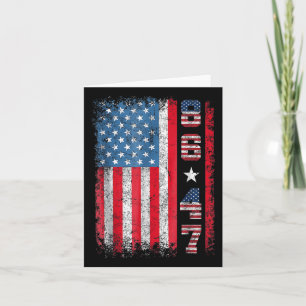 Retro Vintage US-Flagge 86 47 Anti Trump Karte