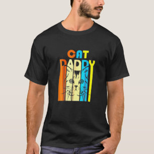 Retro Vintage Väterchen Katze Vatertag T-Shirt