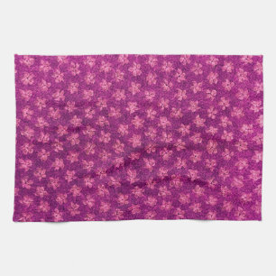 Retro Vintage Veilchen Magenta Rosa Küchenhandtüch Handtuch