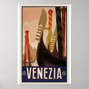 Retro Vintage Venezia Reise-klassisches altes Poster
