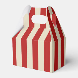 Retro Vintage vertikale Popcorn-Klassiker-Streifen Geschenkschachtel