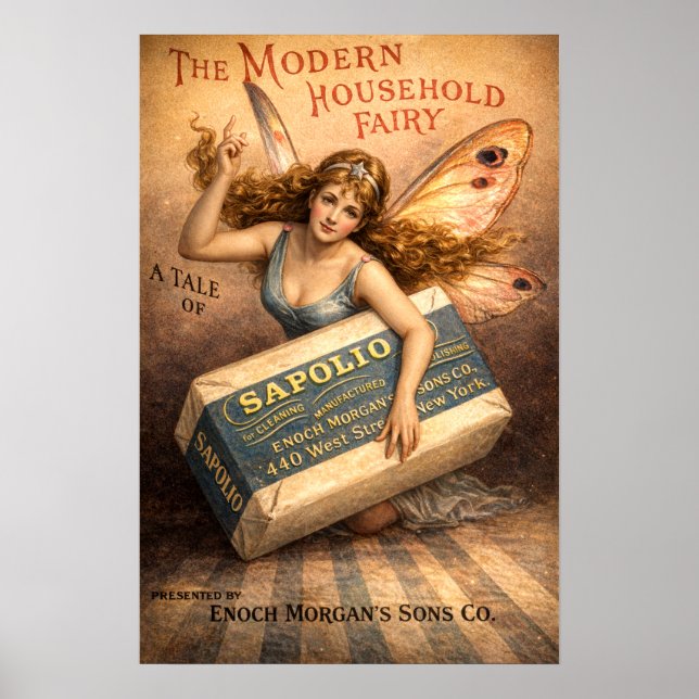 Retro Vintage Victorian Era Soap Ad Poster (Vorne)