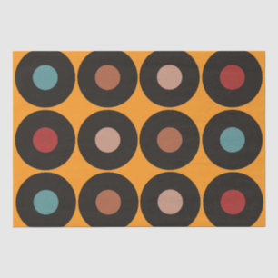Retro Vintage Vinyl Record Music Seidenpapier
