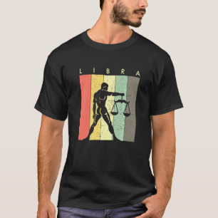 Retro Vintage Waage Sternzeichen Waage T-Shirt