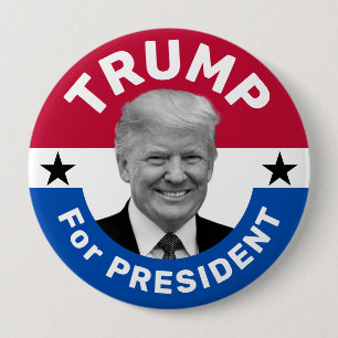 Retro Vintage Wahlkampf Trump Präsident Knopf Button