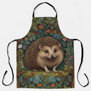 Retro-vintage-Wald-Igel-Wald-botanisch Schürze