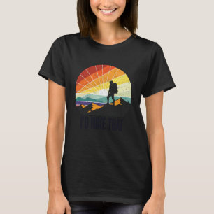 Retro Vintage Wandern Ich würde das lustige Outdoo T-Shirt