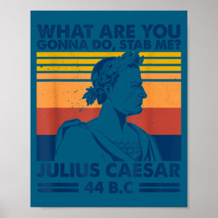 Retro Vintage, was wirst du tun, mich erstechen_ D Poster
