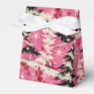 Retro Vintage Weihnachten: 1950er rosa Weihnachten Geschenkschachtel