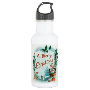 Retro Vintage Weihnachten Cooler Weihnachtsmann Edelstahlflasche