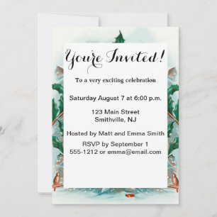 Retro Vintage Weihnachten Cooler Weihnachtsmann Einladung