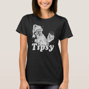 Retro Vintage Weihnachten trinken Whisky Getting T T-Shirt