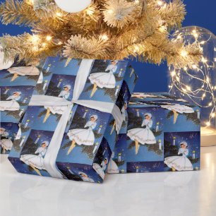 Retro Vintage Weihnachts Damen Party Geschenkpapie Geschenkpapier