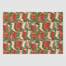 Retro Vintage Weihnachts-Strümpfe