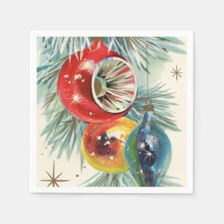 Retro Vintage Weihnachtsbirne Party Servietten
