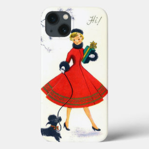 Retro Vintage Weihnachtsdame Telefon X Hülle