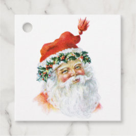 Retro Vintage Weihnachtsfeiertage Weihnachtsgesche Geschenkanhänger