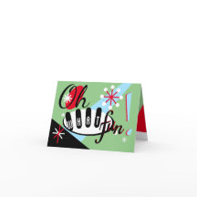 Retro Vintage Weihnachtskarte außerhalb des Fotos