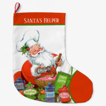 retro vintage Weihnachtsmann Helfer 