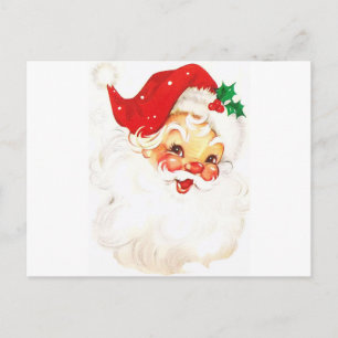 Retro Vintage Weihnachtsmann Weihnachten Postkarte