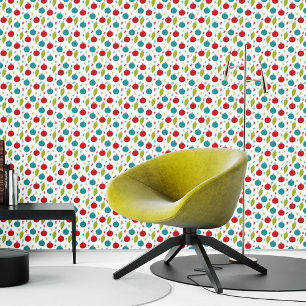 Retro Vintage Weihnachtsschmuck Gemustert Tapete