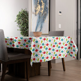 Retro Vintage Weihnachtsschmuck Gemustert Tischdecke