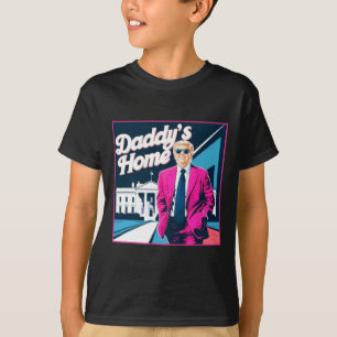 Retro Vintage Weißen Haus Patriotisches Willkommen T-Shirt