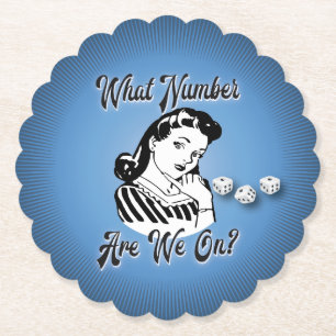 Retro Vintage Welche Runde Haben Wir? Untersetzer