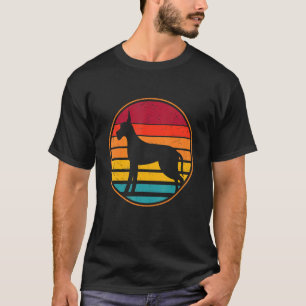Retro Vintage Welpentierfamilie Great Dane D T-Shirt