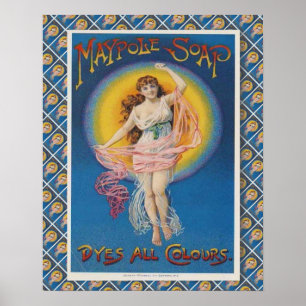 Retro Vintage-Werbung, Maypole-Seife, Poster