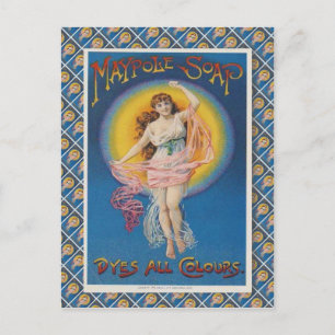 Retro Vintage-Werbung, Maypole-Seife, Postkarte