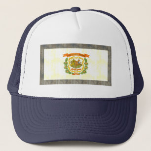 Retro Vintage West- Virginiaflagge Truckerkappe