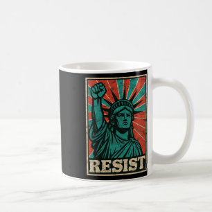 Retro Vintage Widerstehe Trump Faschismus Statue D Kaffeetasse