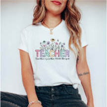 Retro Vintage Wildblumen Blumenlehrer