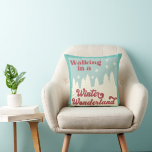 Retro Vintage Winter Wonderland Wohndekoration Kissen