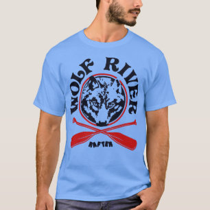 Retro Vintage Wolf River Rafting (1) T-Shirt