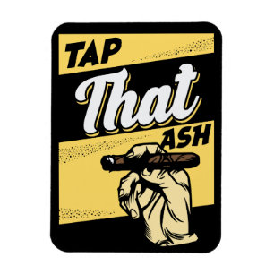 RETRO VINTAGE ZIGARETTENASCHE FUNNY ZIGARRE ZITAT MAGNET