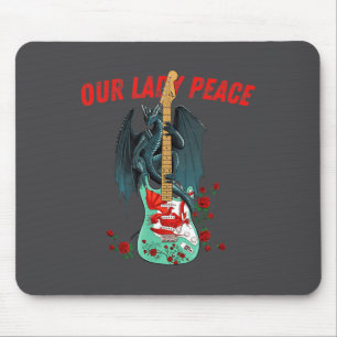 Retro Vintage Zitat Lustig Unsere Liebe Frieden Ba Mousepad